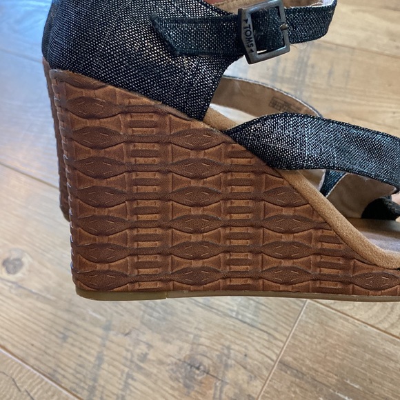 Toms Heels Sienna Ankle Strappy Cork Wedge Sandals 301215, Women’s size 10 - Picture 6 of 10